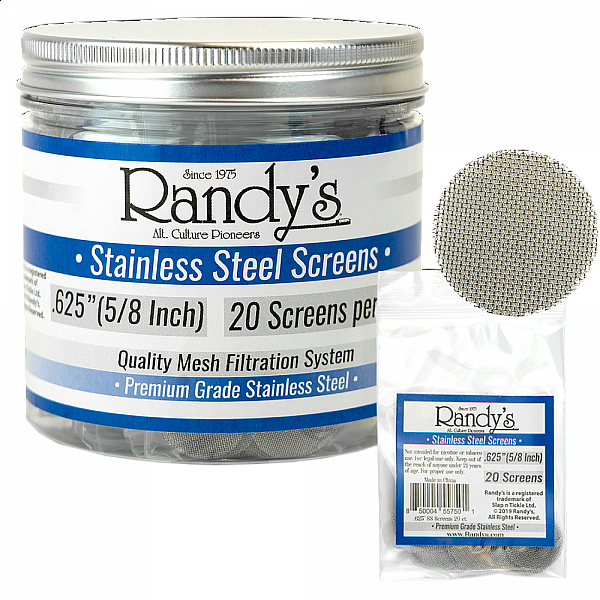 Randy's .625" Stainless Steel Screen Jar #0416