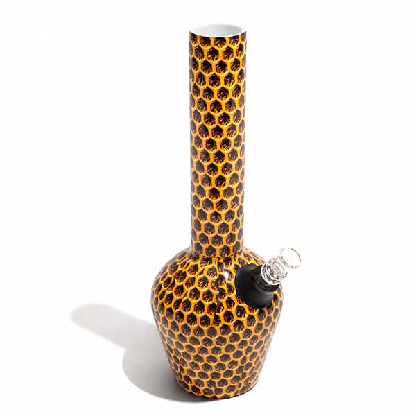 Chill Stainless Steel Pipes for an Elevated Smoking Experience #Cssp-Honeycomb Yellow