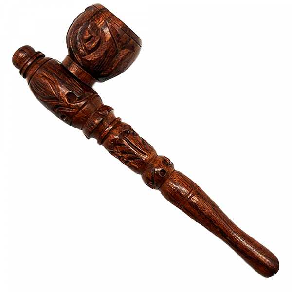 Artisanal Handcrafted Wooden Smoke Pipe